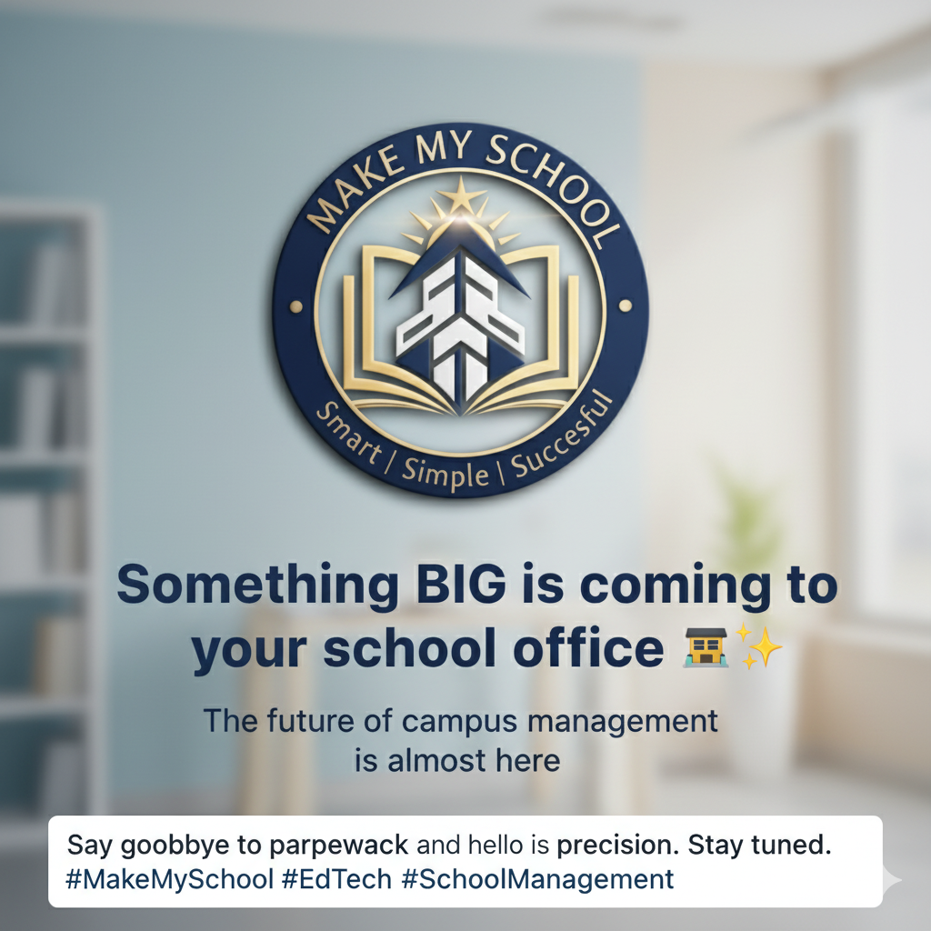 Make My School school management dashboard